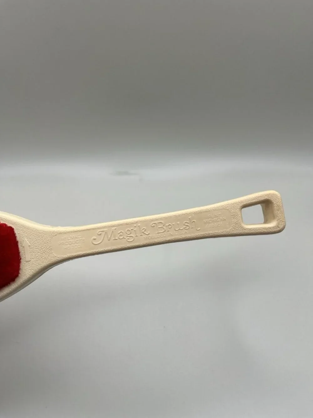 VTG 70s Helmac Magik Brush HB 300 Double Sided Lint Pet Hair Remover USA Retro